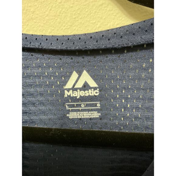 NWOT Women's Majestic MLB Atlanta Braves Jersey T-shirt Sz L - Picture 3 of 4